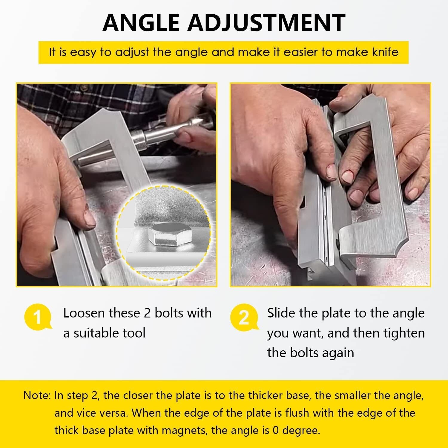 Magnetic Bevel Jig for knife making, for Grinding & Sharpening Metal Welders