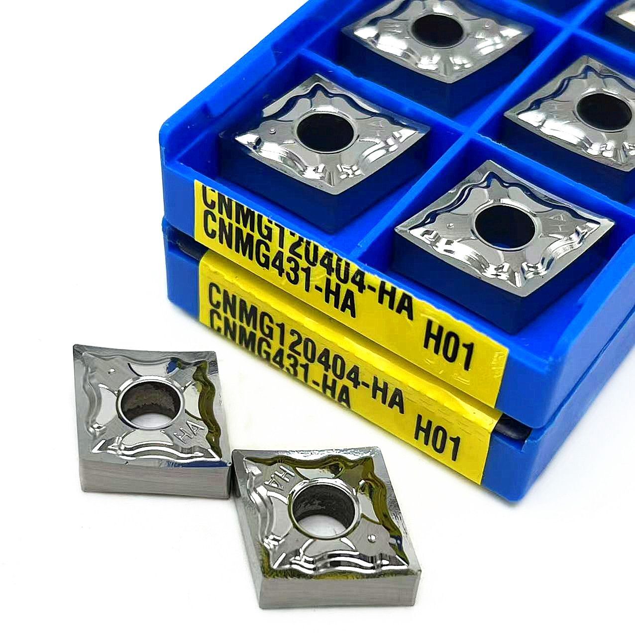 Carbide Inserts Aluminum Lathe Cutting External Turning Tools CNMG120408 HA H01