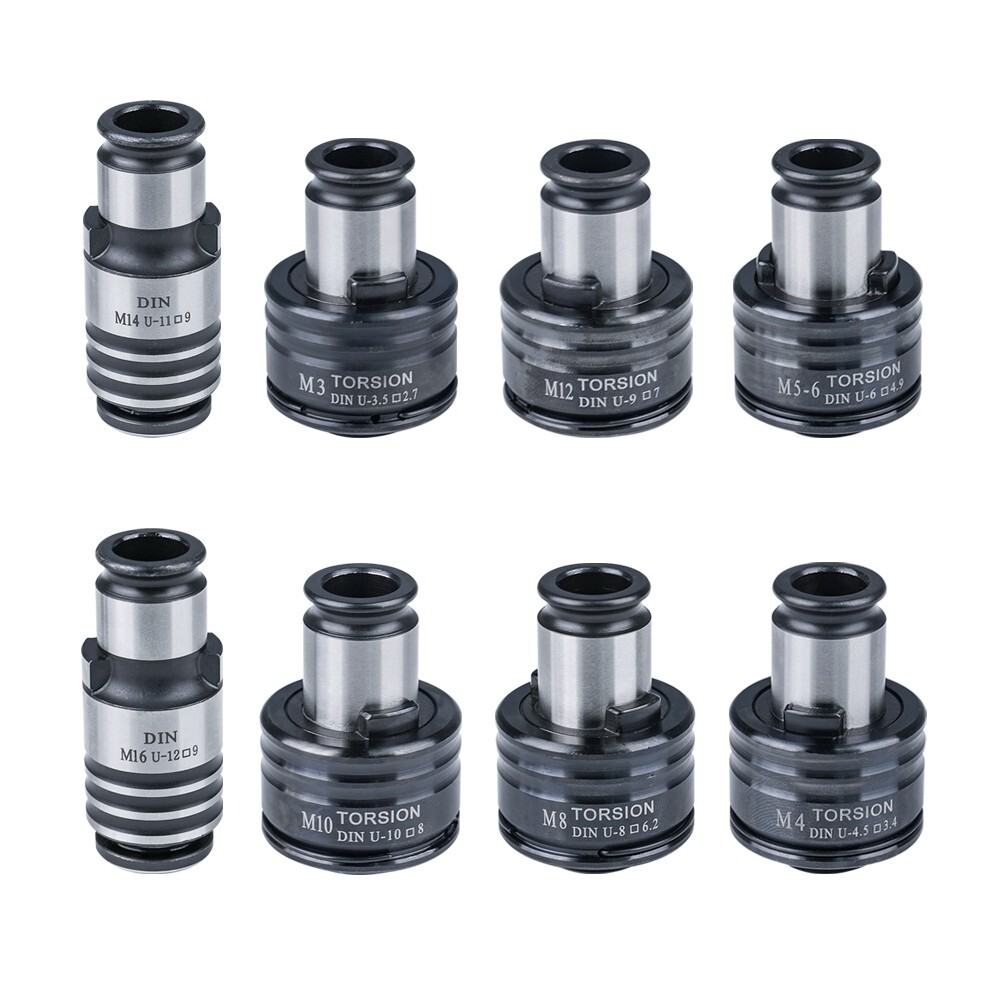 8PCS GT12 DIN Tapping Collets Torque Collet for M16R Tapping Machine