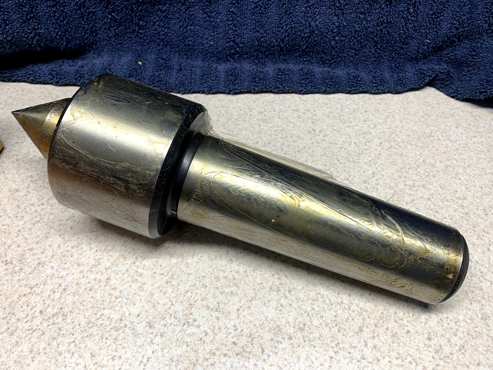 Machinist Lathe Tool: 6 MT Live Center Triple Bearing Heavy Duty (NOS) JUGOALAT
