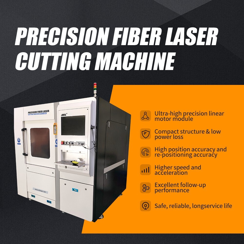 SFX Fully Enclosed 1000W Fiber Laser Cutting Machine Gold/Silver Metal Cutting