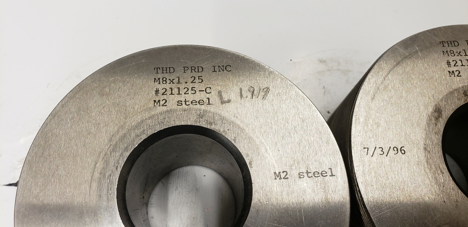 Tesker M8x1.25 Die Set, 200 Thread Rolling Machine 1.5″ Spindle #21125-C