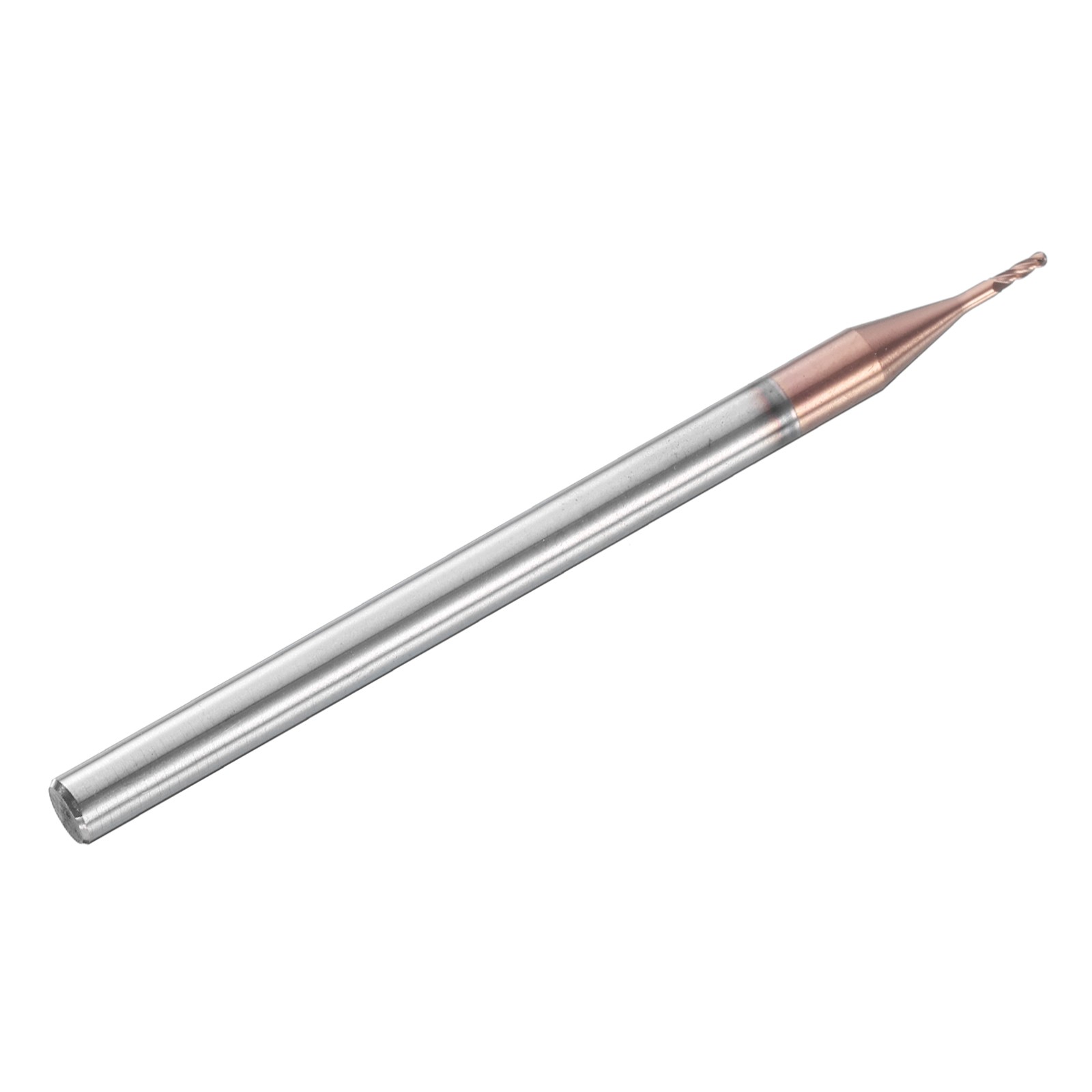 4 Flute Ball Nose End Mill 0.102″ Cutting Length Uncoated for Carving Engraving