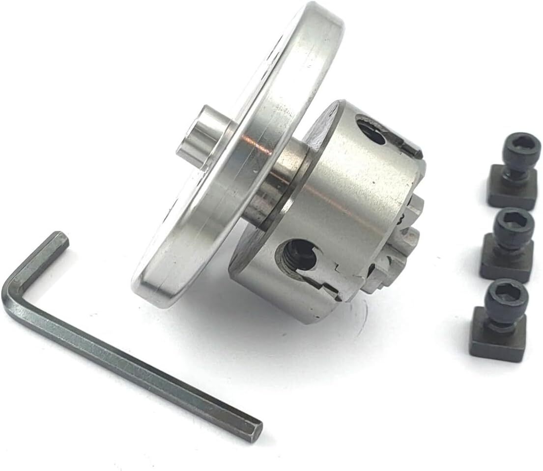 Small Chucks for 3″ & 4″ Inch Rotary tables with Steel Back Plate