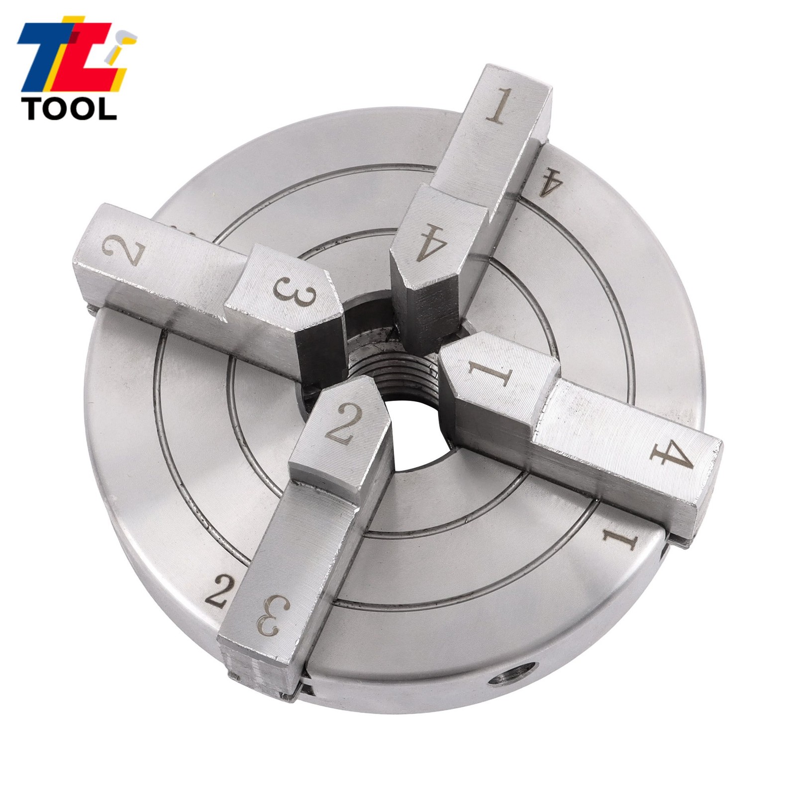 4 Inch High Concentricity 4 Jaw Lathe Chuck Set 1×8 TPI Self Centering