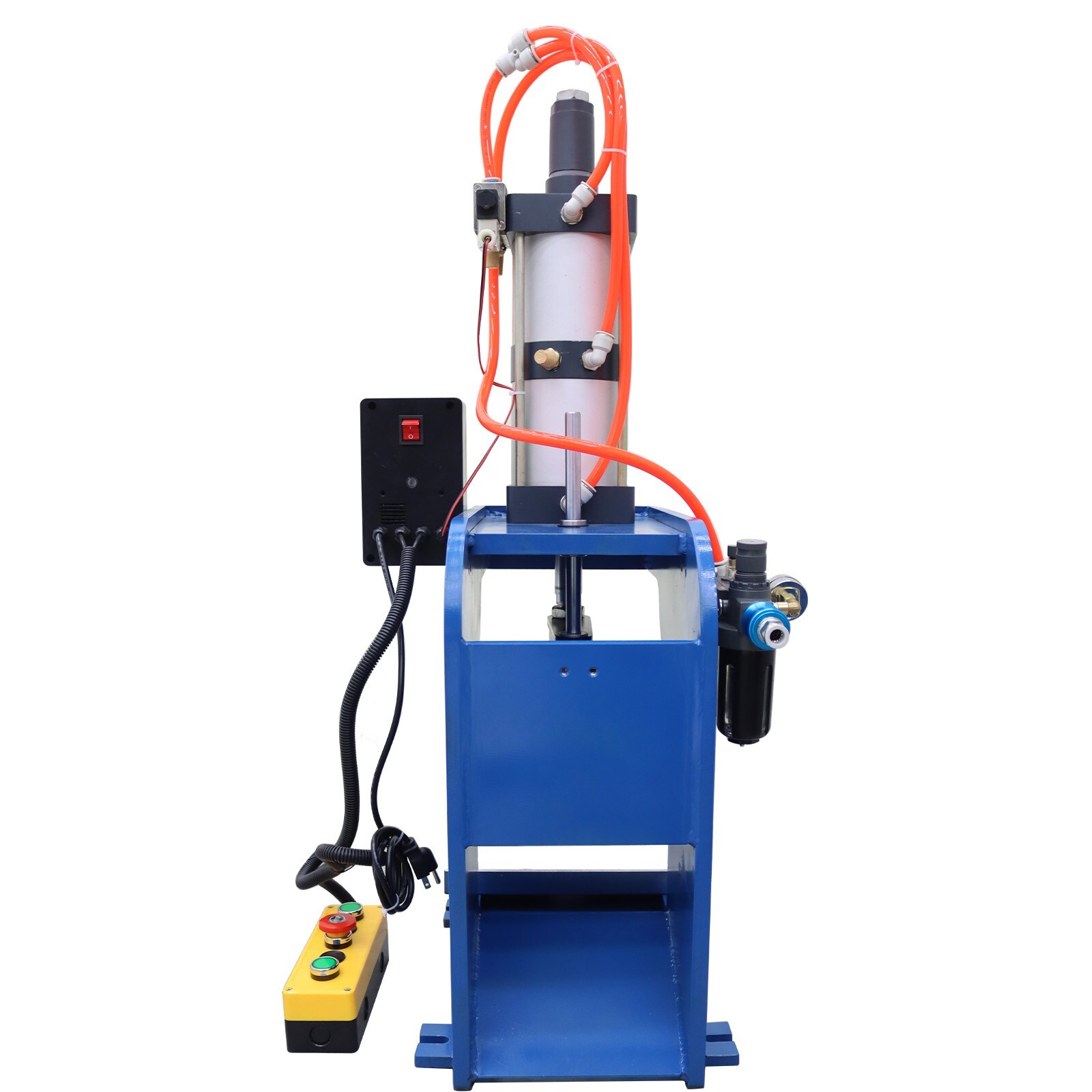 110V 3306lb 1.5T Pneumatic Punch Press Machine for Sheet Metal w/Digital Display