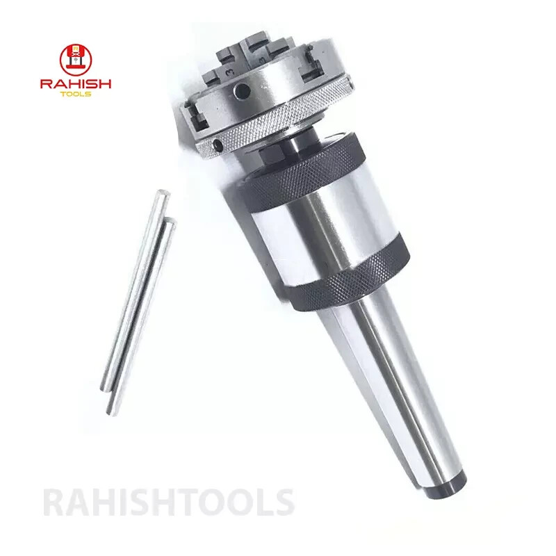 2MT Revolving Center MT2 with 4 Jaw 65mm Self Centering 2-1/2″ Mini Lathe Chuck
