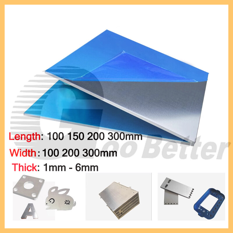 Aluminium Sheet Metal Plate Flat 1mm to 6mm Thick 1050H14 Grade Multiple Sizes