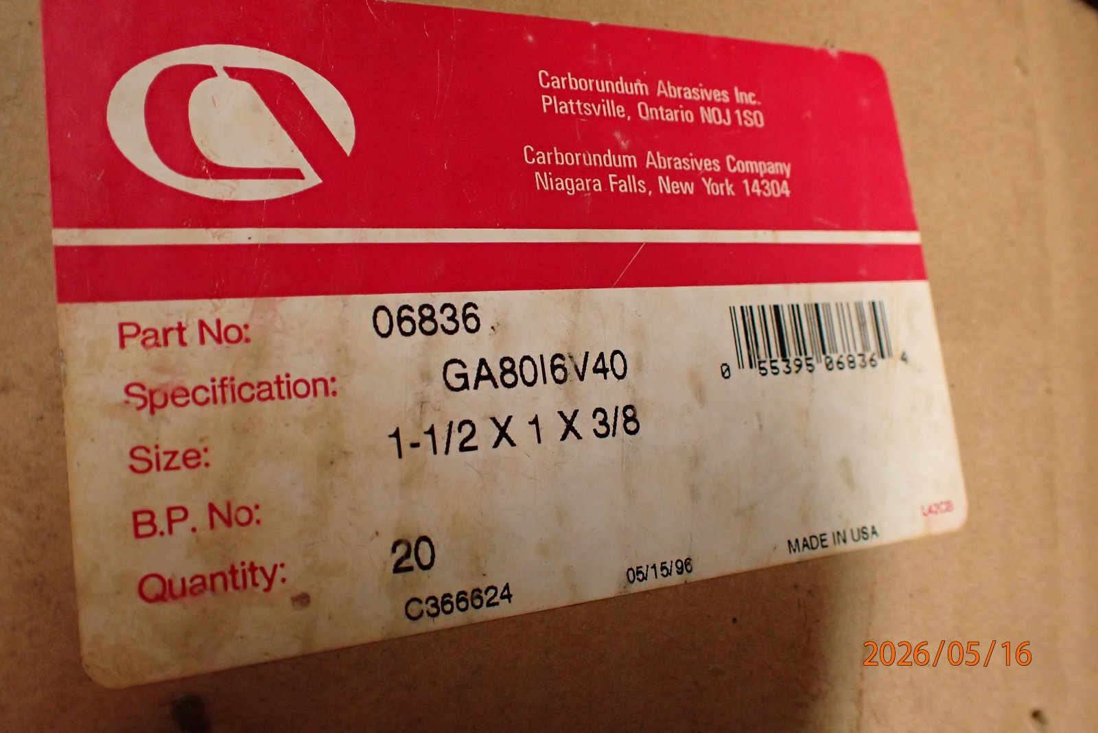 18 NEW CARBORUNDUM ID METAL LATHE TOOL POST GRINDING GRINDER WHEELS