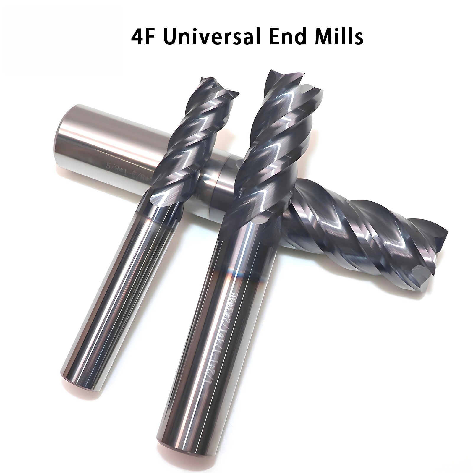 1PCS 4 Flute Carbide Inch End Mill CNC High speed machining Milling Tools Coated