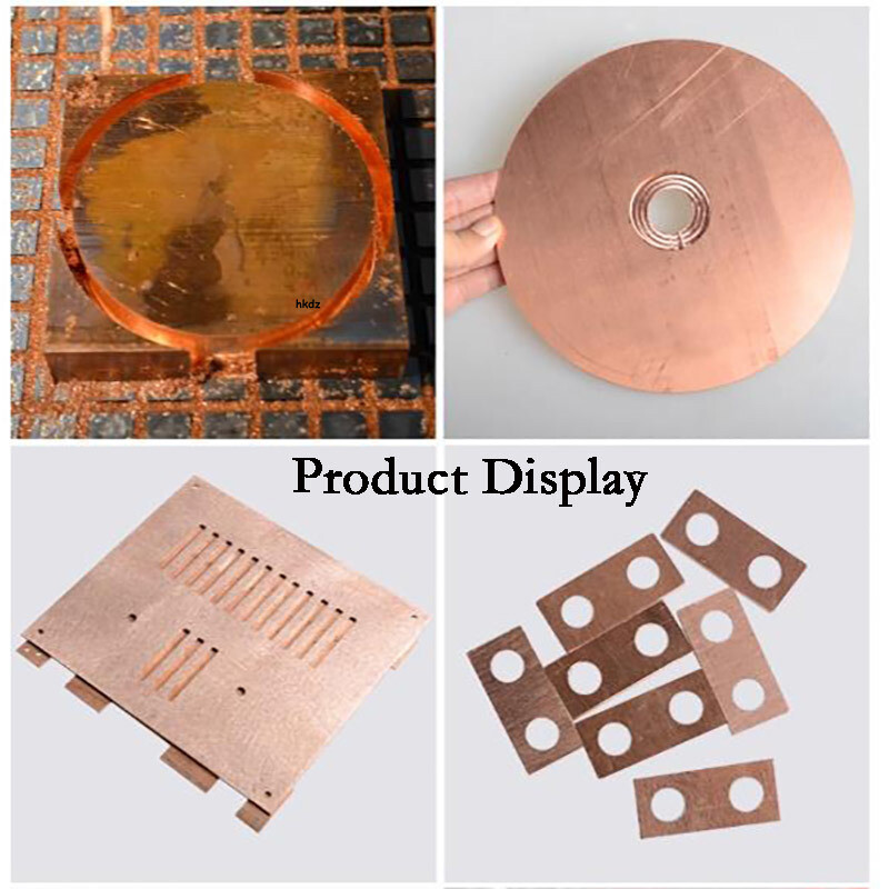 T2 Pure Copper Sheet Metal Plate Board Thick 0.5mm-5mm Laser Cut Multiple Size