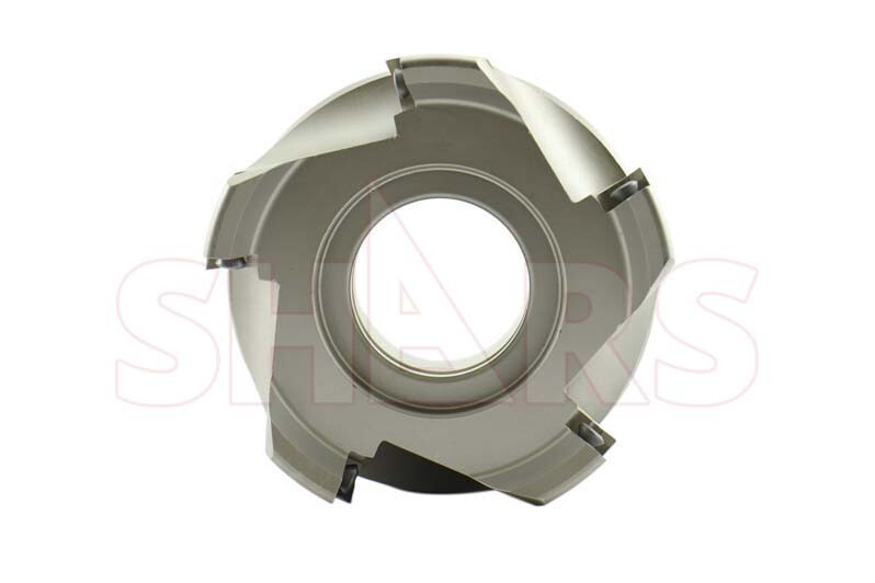 Shars 4″ 90 Degree Square Shoulder Indexable Face Mill VPGT Insert S[