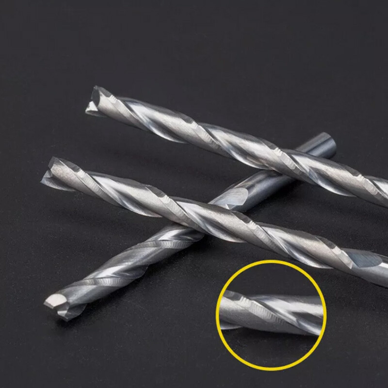 Ø4mm CNC Straigh End Mill Milling Cutting 2 Flute Cutter Drill Bit Spiral Router
