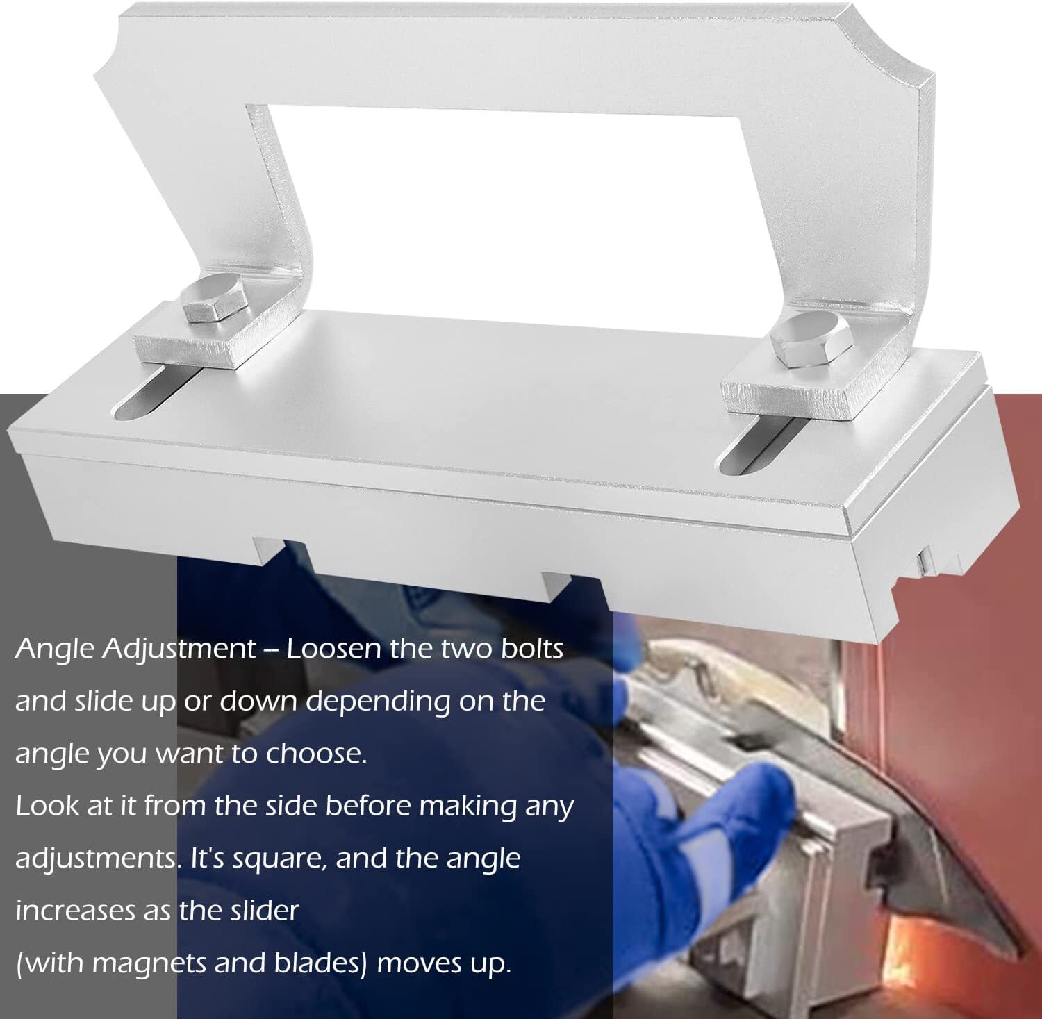 Magnetic Bevel Jig for knife making, for Grinding & Sharpening Metal Welders