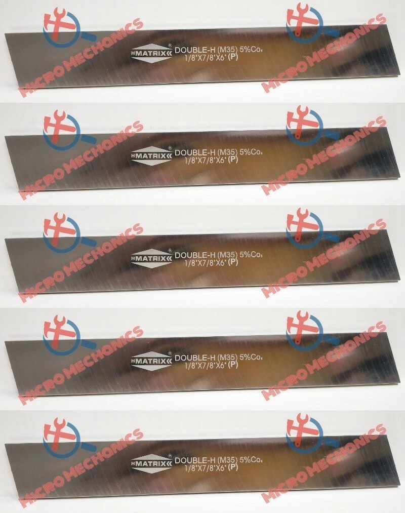 5x Cut Off Blade (1/8″ x 7/8″ x 6″) 5% COBALT M35 Grade H.S.S Hardened & Ground