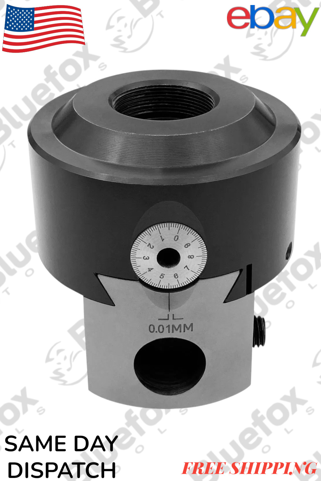 100mm Boring Head 1-1/2″ x 18 Thread Milling Machine Adjustable Boring Tool