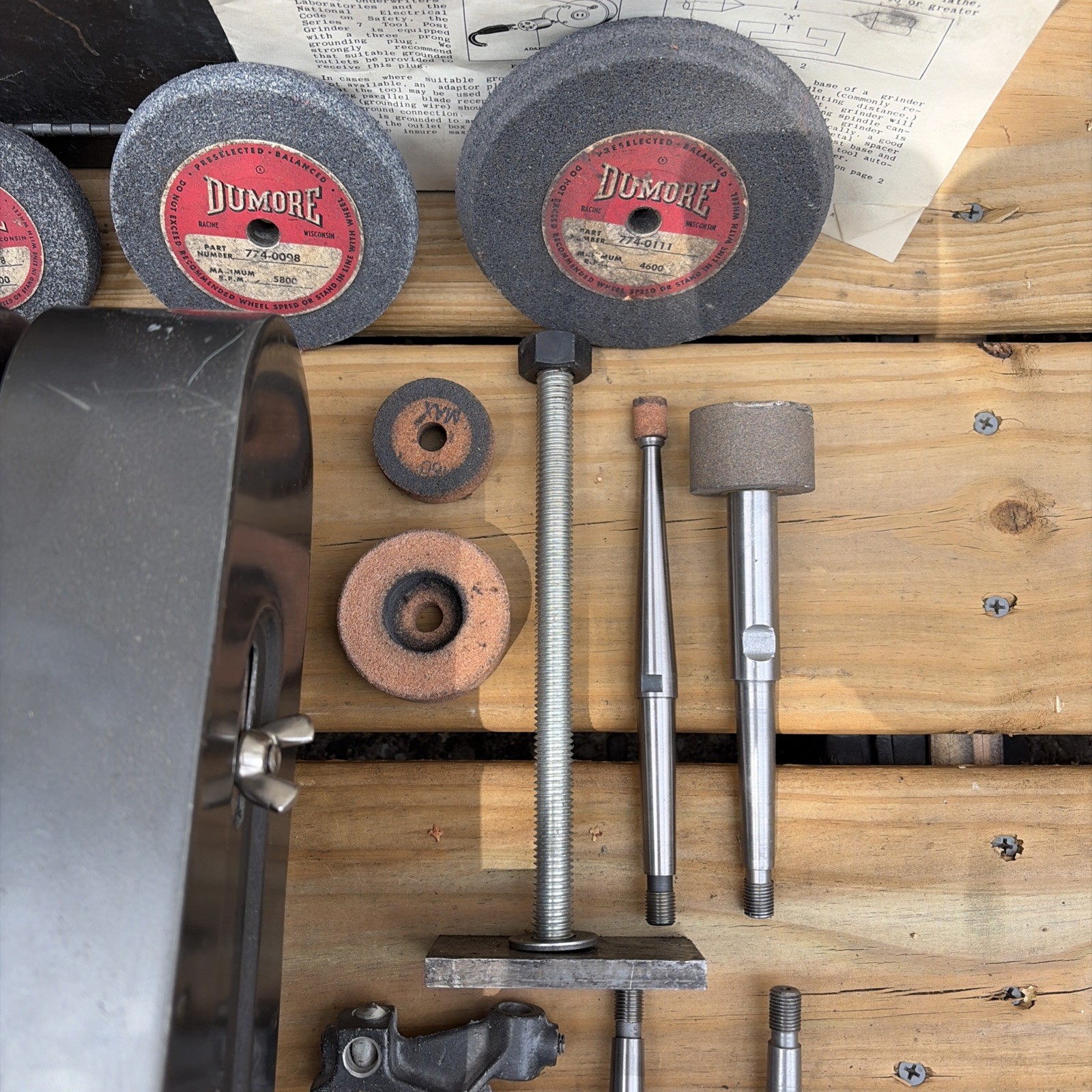 Dumore Tool Post Grinder Kit 7-011 With Case Heavy Duty Plus Extras