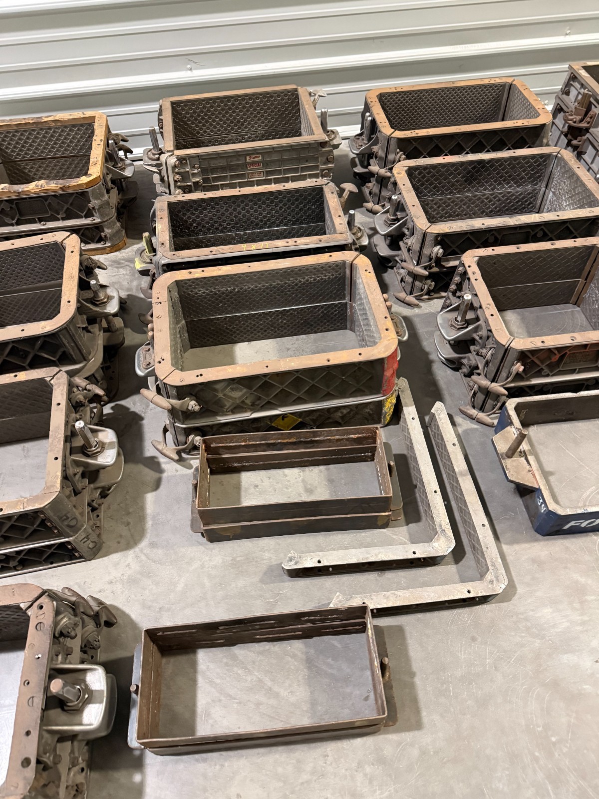 Large Lot of Molding Foundry Metal Sand Cast Casting Flask Hines Pop Off
