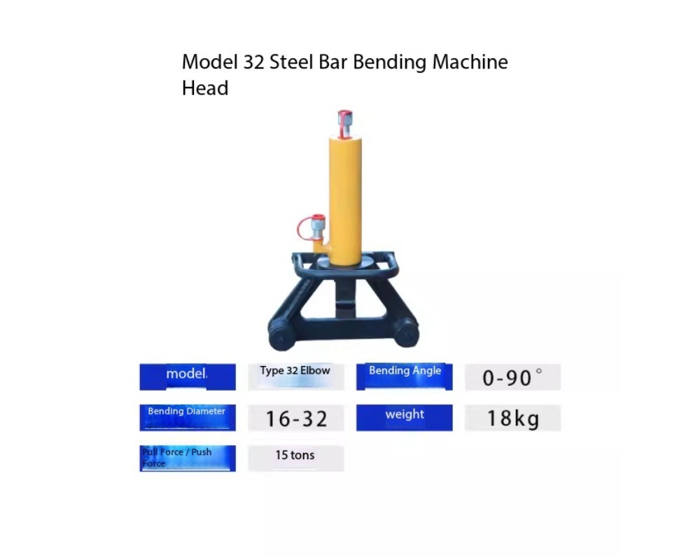 Handheld Hydraulic Rebar Bender Electric Handheld Portable Bender 0-90°