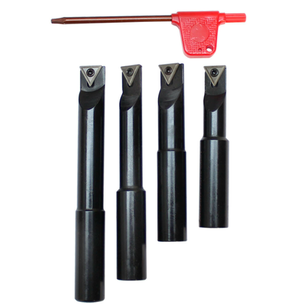 1/2″ Shank Indexable Boring Bar 4 Pc Set w/ TCMT Inserts
