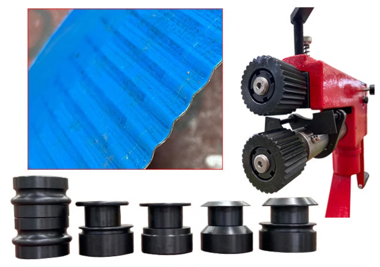 Reeling Machine RM08 Engraving Machine Iron Sheet Crimping Machine Manual 0.8mm