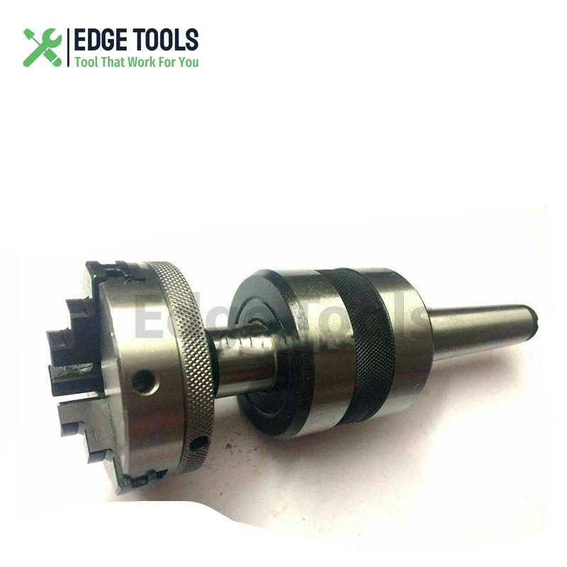 Revolving Centre MT3 shank with 3 Jaw 50mm Chuck mounting for Lathe’s Tailstock