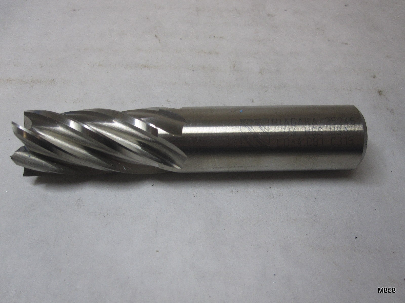 Niagara Cutter 35246 Six Flute Single End 3/4” Dia 3/4” Shank HHS Lead 4.113 K6