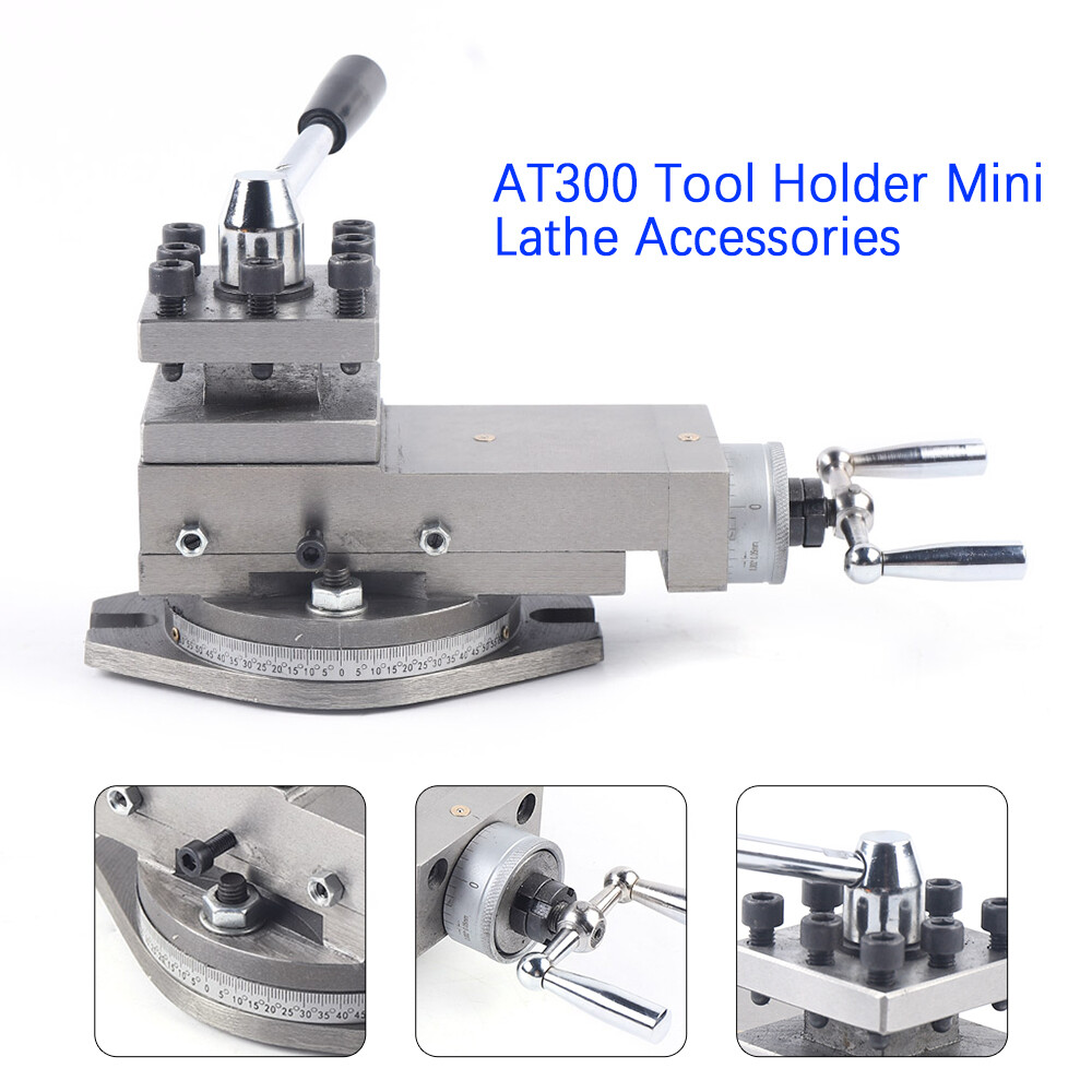 At300 Lathe Tool Post Assembly Mini Micro Lathe Tool Holder Metalworking