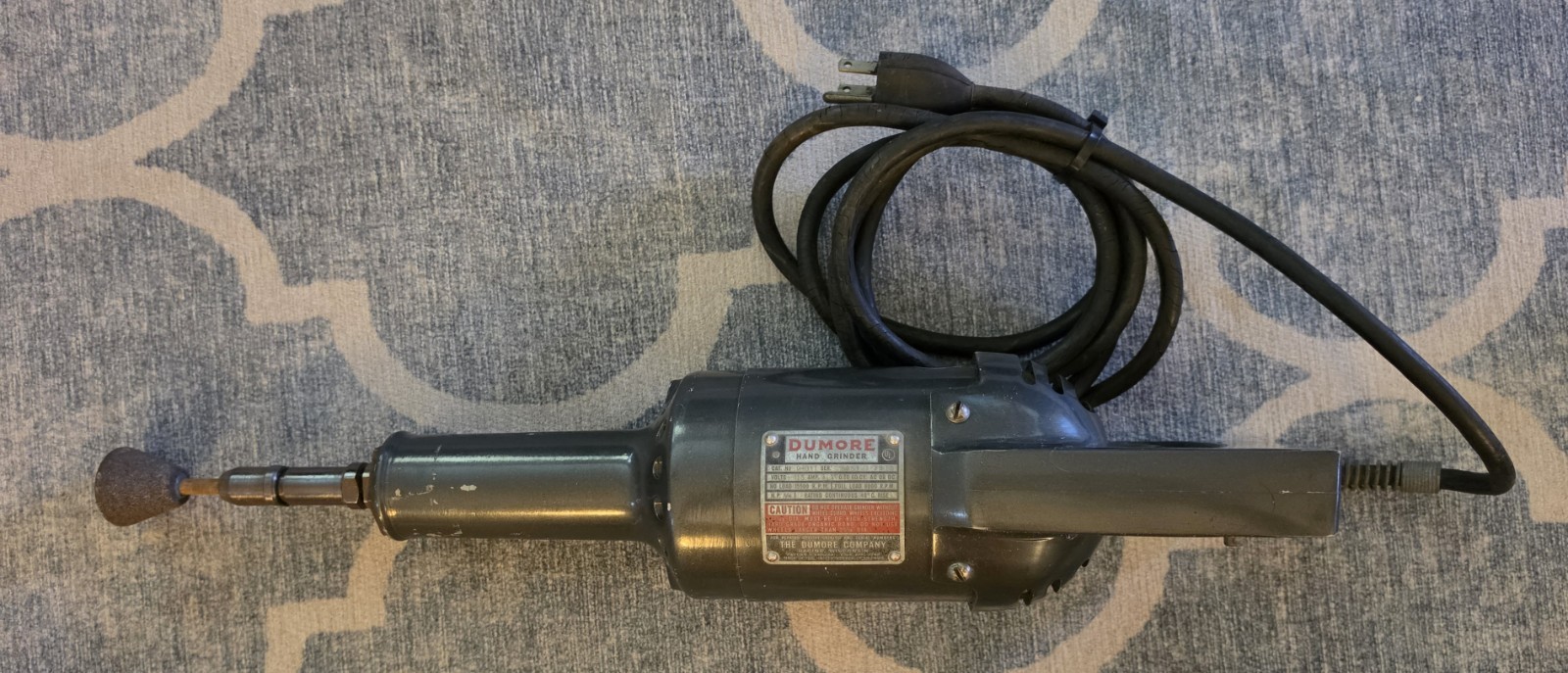 Vintage Dumore Hand Grinder 9-011 *1/4 hp* 15,500rpm
