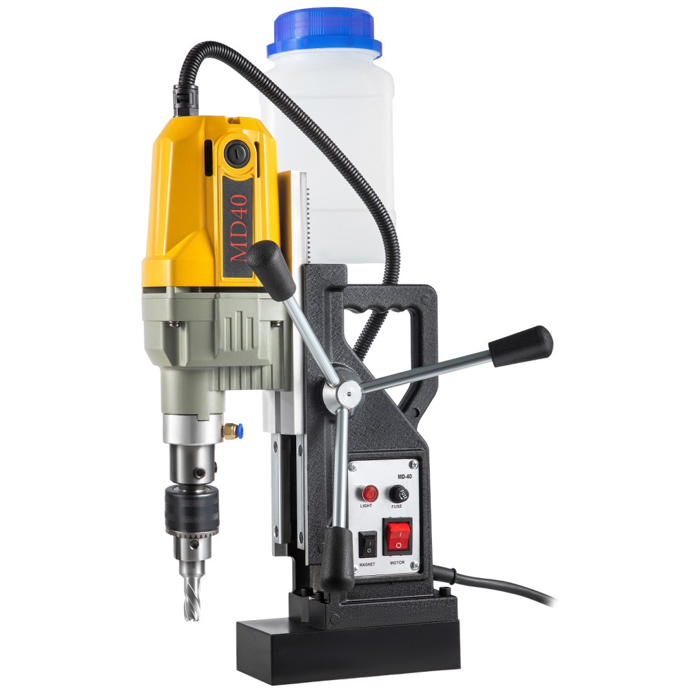 Magnetic Drill 1100W 1.57 Inch Boring Diameter 2697 lbf Portable Electric Mag