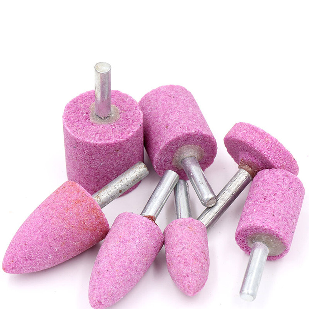16mm/20/25/30/40mm Pink Grindstone Disc Pins with 6mm Shaft for Drilling Machine