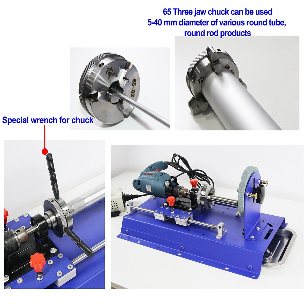 TECHTONGDA TJ10 Small Metal Pipe Rod Multifunctional Processing Machine New