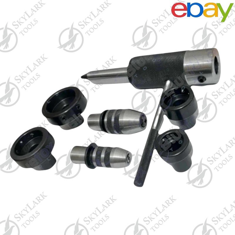 3MT Lathe Tailstock Tap & Die Holder Set | Sliding Floating Type MT3 Shank