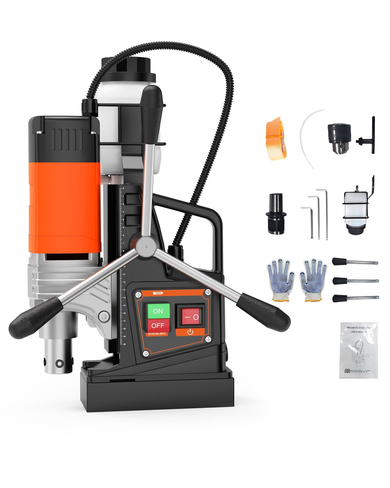 Mag Drill Press 1750W 2 in Boring Diameter, 2922Lbf Power Portable Magnetic Dril