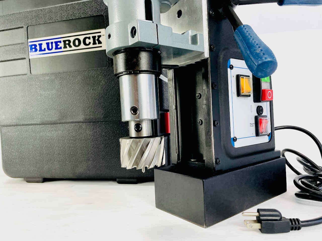 BLUEROCK TYP-75 Magnetic Mag Drill Press 2-Speed Reversible fits Hougen Cutters