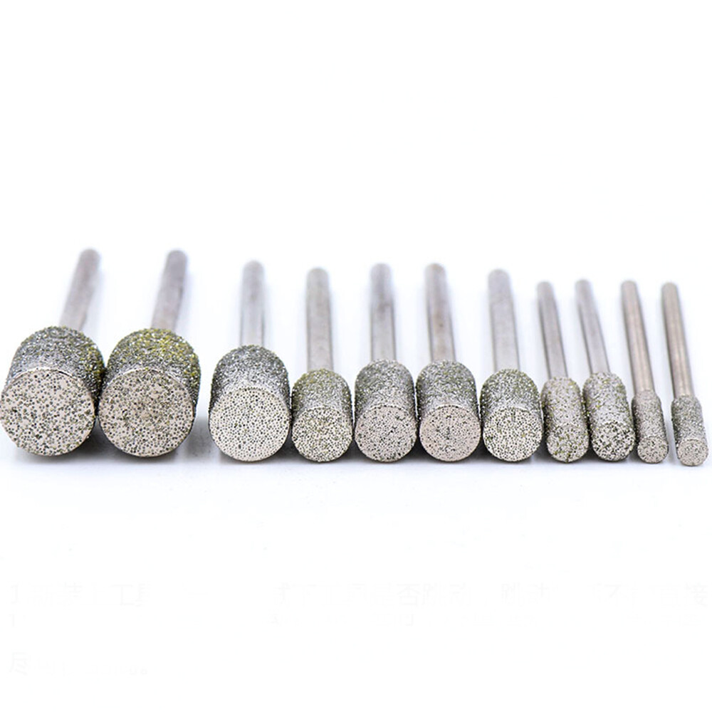 1/5/10pcs Diamond Grinder Drill Bits for 0.5mm-10mm Diamond Grinding Pen Router