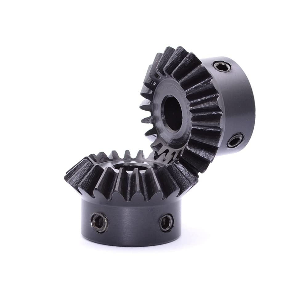 2 Pcs 1.5M 20 Teeth Tapered Bevel Gear with 15mm Shaft Hole – Durable Steel
