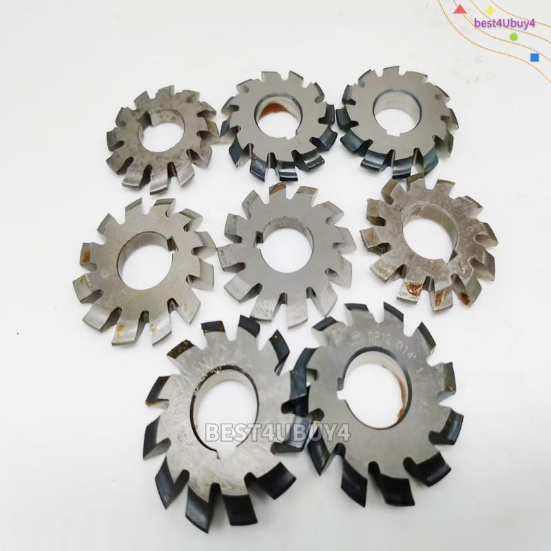 8PCs/set HSS 14.5° Involute Gear Cutter DP8 DP12 DP16 DP20 DP22 DP24 PA14-1/2