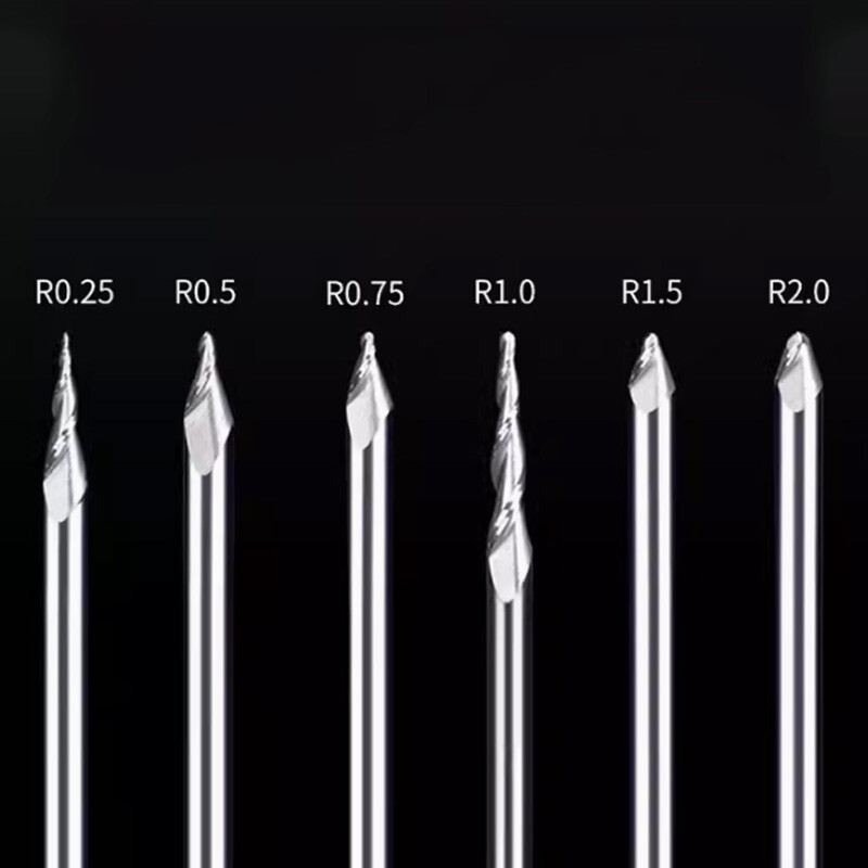 HRC 55° Tapered Ball Nose End Mill Milling cutter 6mm Shankφ CNC/Engraving/ Bits