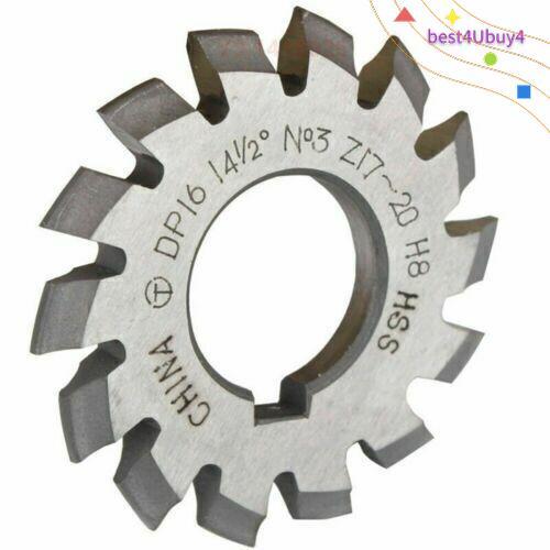 8PCs/set HSS 14.5° Involute Gear Cutter DP8 DP12 DP16 DP20 DP22 DP24 PA14-1/2