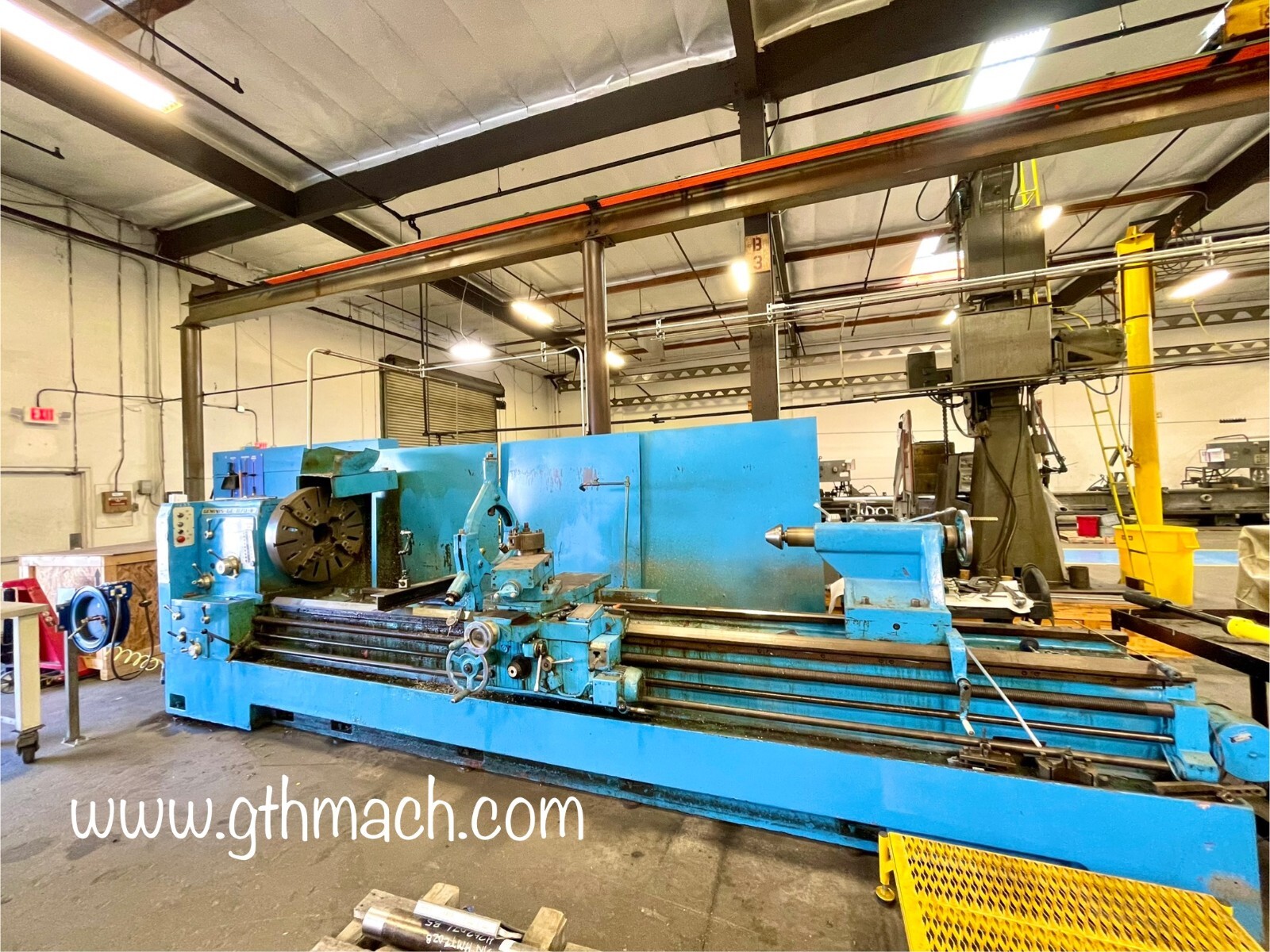 Geminis GE870 Gap Engine Lathe 38″ Swing by 160″ Btw Centers 6-1/4″ Thru Spindle
