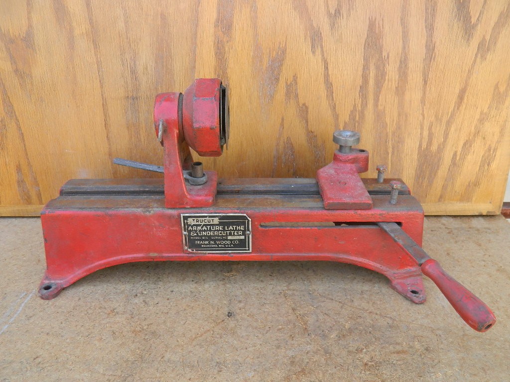 TruCut Armature Lathe & Undercutter Model B15 Vintage Machine Incomplete