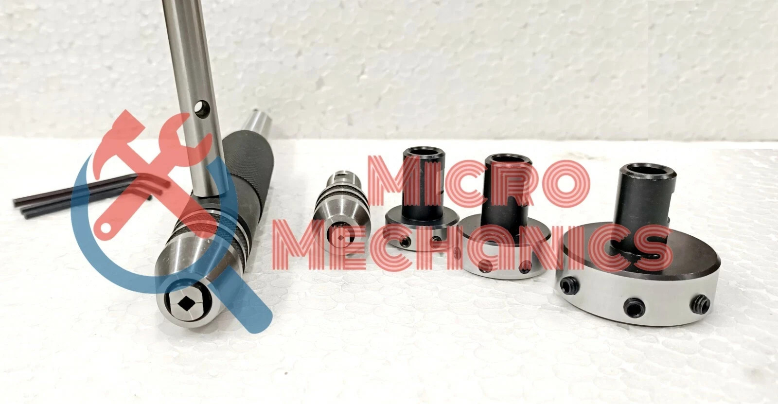 LATHE TAILSTOCK TAP & DIE HOLDER SLIDING TYPE SET IN MT3 SHANK.