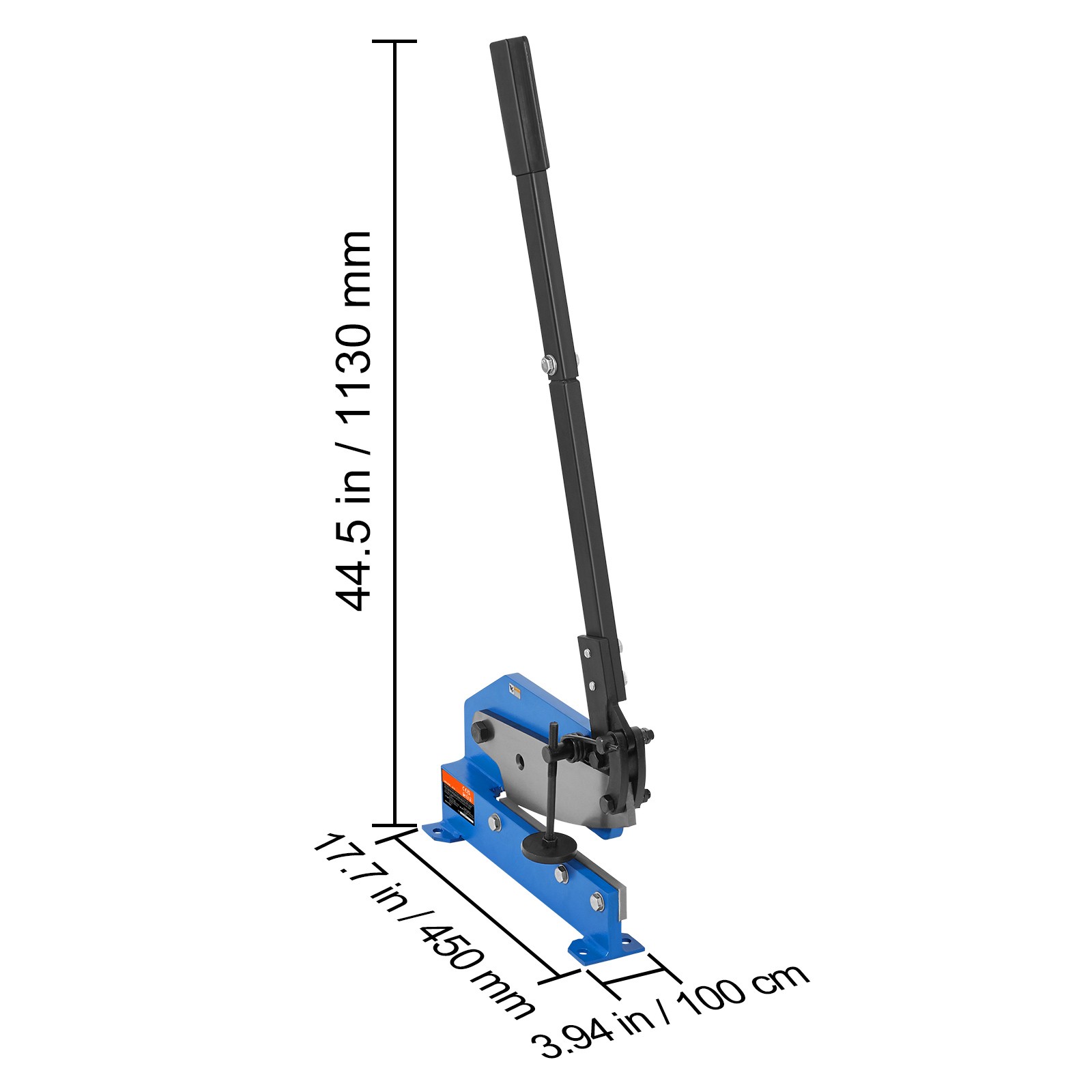 Uimoso 12″ Manual Metal Sheet Cutter for Benchtop Use, Q235 Steel Processing
