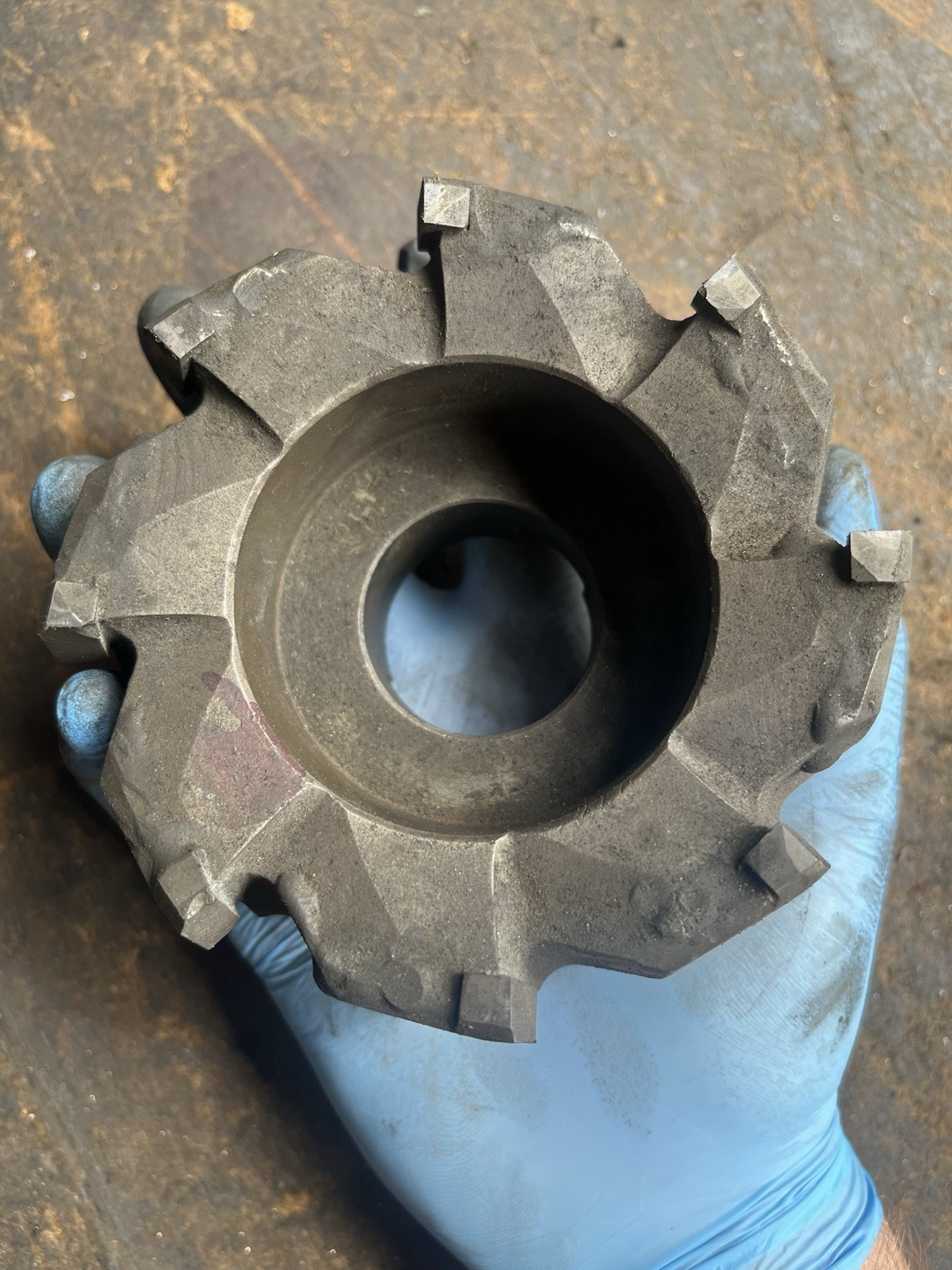 Used Unbranded Face Mill? 1-1/2″ Arbor Hole – 4+ Inches Diameter -READ