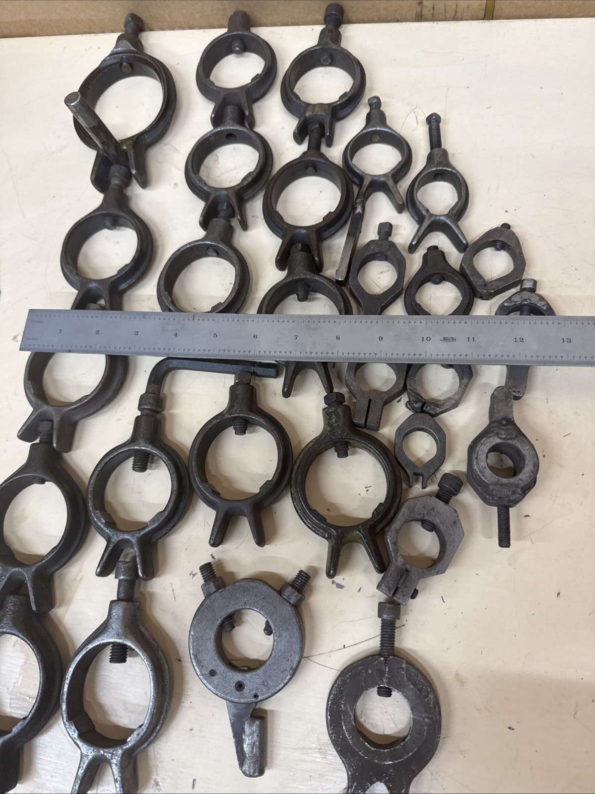 2-3/8”-3/4” Lot Of Lathe Drive Dogs Most Are Brown And Sharpe Lot 2