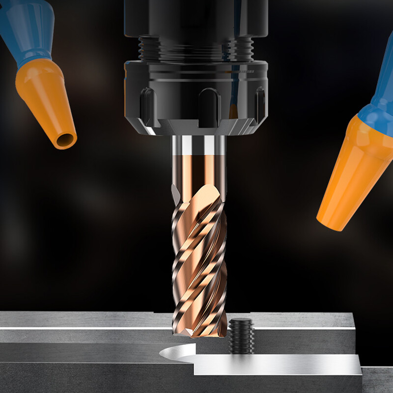 Solid Carbide End Mill 4 Flute Cutter HRC58 TiSiN Coated Slot Drills 1mm to 12mm
