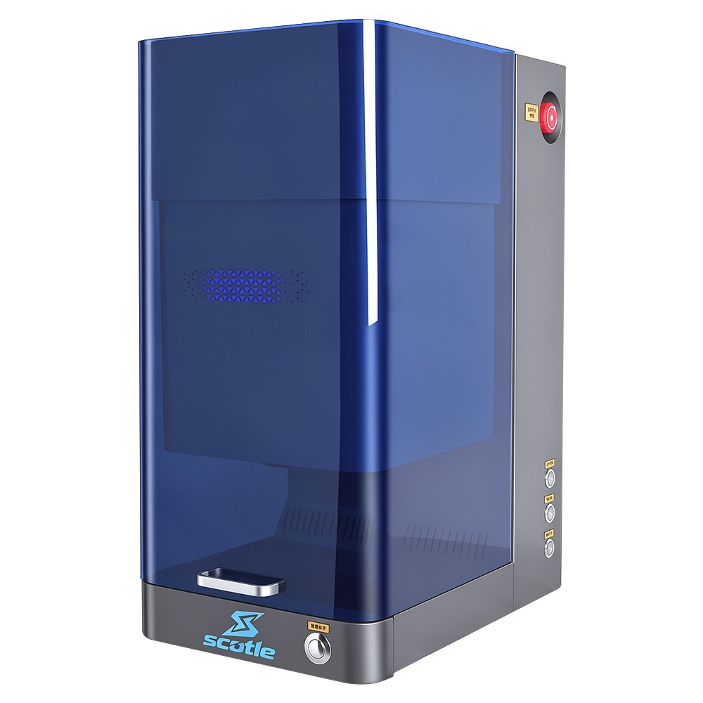 JPT MOPA 60W Fiber Laser Marking Machine Class 1 Metal Engraving with Ruida