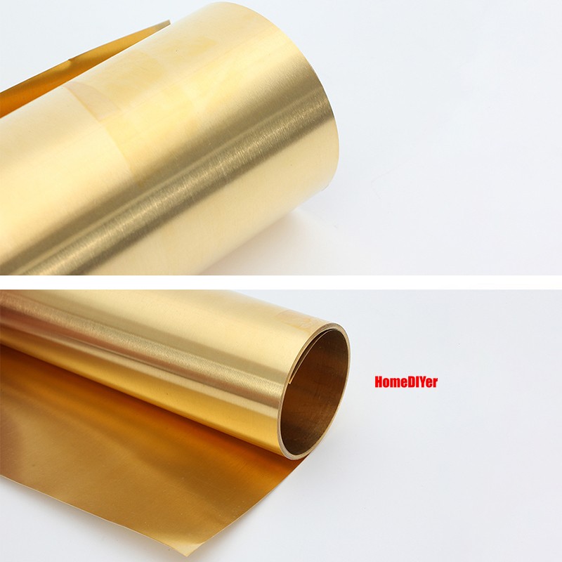 Brass Coil Sheet Strips Flexible Pure Brass Band Strip Foil Plate Length 0.5M/1M