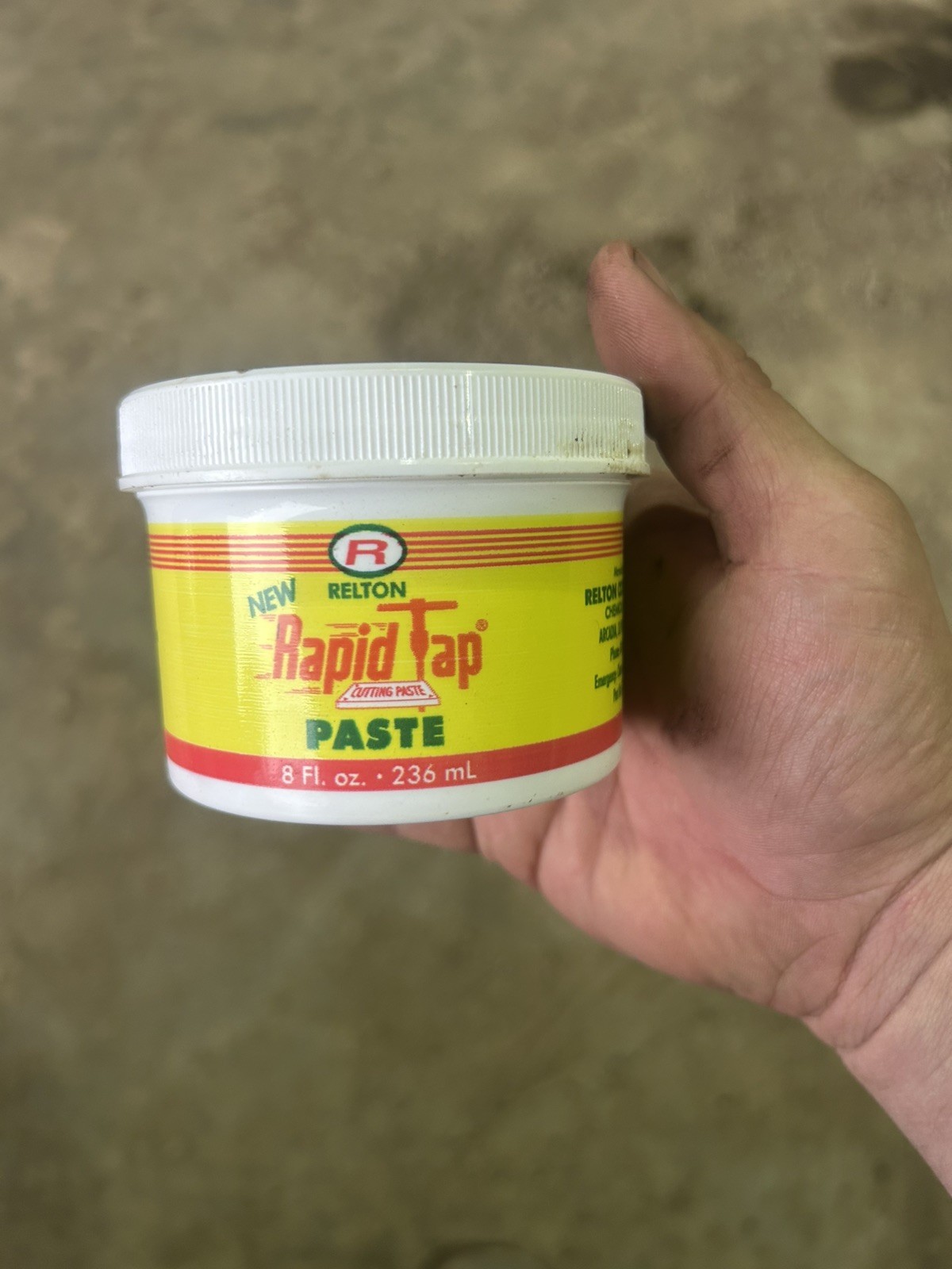 Relton 08Z-NRT 8 oz. Jar Rapid Tap All-Metal Cutting and Drilling Paste